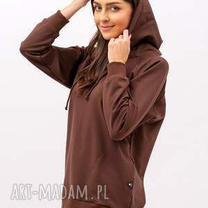 bluza z kapturem - seher czekolada, fit