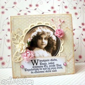 handmade scrapbooking kartki pamiątka pierwszej komunii świętej #1