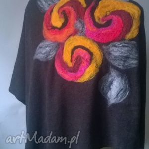 handmade poncho poncho tunika i kwiat magicznego ogrodnika