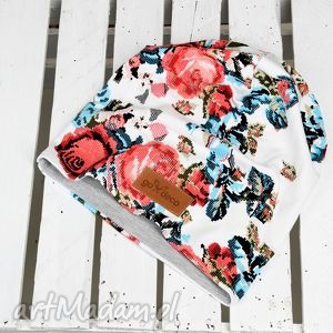 czapka pixele unisex ciepła bawełna, beanie dzianina kolorowa