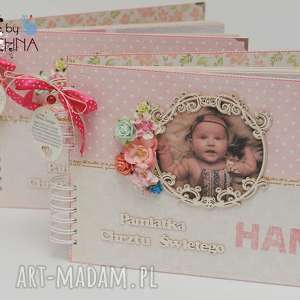 handmade scrapbooking albumy album pamiątka chrztu świętego