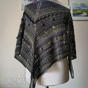 RĘCZNIE NA DRUTACH - Trawy miła, ciepła, rustykalna chusta