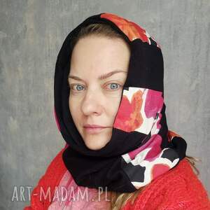 komin miękki patchworkowy ciepły można go naciągnąć na głowę