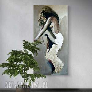 golden - 50x100, kobieta plakat, obrazy do salonu, sypialni