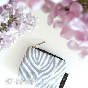 ręcznie zrobione portfel card holder zebra