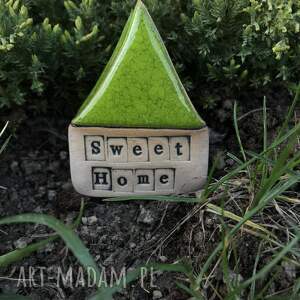 ręcznie robione dekoracje sweet home domek zielony