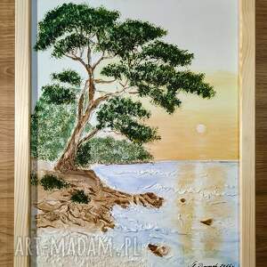 Prezent OBRAZ STRUKTURALNY 3D Z DEDYKACJĄ - BLASKU BRZEG - GOTOWY