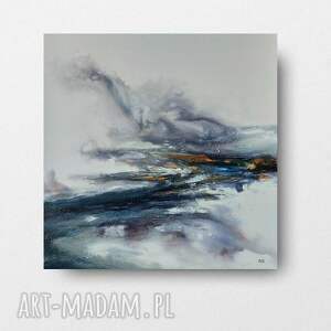 Abstrakcja - obraz akrylowy 60x60 cm, sygnowany przez Paulinę Lebidę