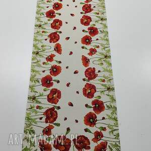 Prezent Bieżnik gobelinowy, stół, dom, maki