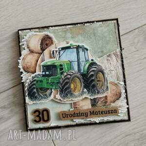 kartka urodzinowa dla mężczyzny prezent urodzinowy traktorem