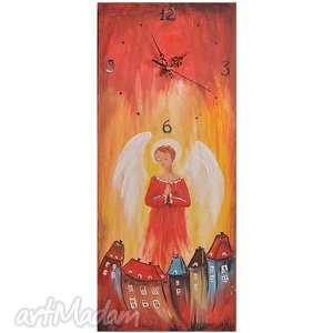 zegar - obraz anioł stróż
