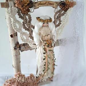 anioł stróż makramowy ślub chrzest prezent, komunia prezent pomysl