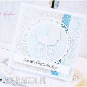 handmade scrapbooking kartki kartka na chrzest święty