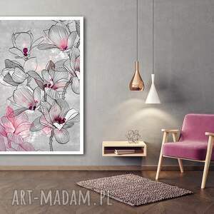 obraz drukowany na płótnie kwiaty magnolii 70x100cm 03170