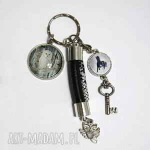 Prezent Breloczek - Sowa, koń, rzemień, brelok, do kluczy