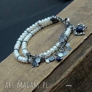 Perły - bransoletka 024, modna, biżuteria autorska