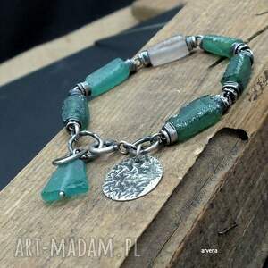 afgańskie 031, szkło antyczne, modna bransoletka