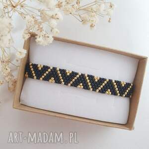 lei handmade bransoletka we wzory pomysł na prezent, koraliki ze szkła