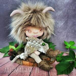 czort e - piet artystyczna lalka kolekcjonerska chochlik leśny, ręcznie malowany