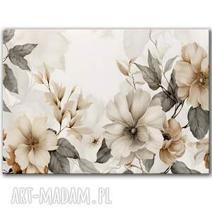 Obraz na płótnie - 100x70 cm Kwiatowa dekoracja (1 0666)