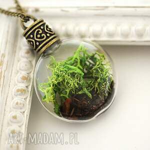 %u2665 terrarium naszyjnik część natury - MadamLili biżuteria naszyjniki