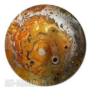 alexandra13 krajobraz księzycowy 41, księżyc, planeta, abstrakcja, tondo