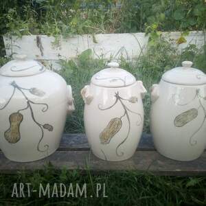 handmade ceramika zestaw słojów z ceramiki kamionkowej 5 L, 3 L, 3 L