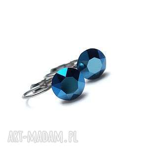 alloys collection - /metalic blue/ - kolczyki