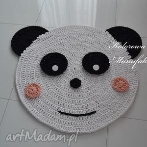 handmade pokoik dziecka dywan miś panda - 80cm