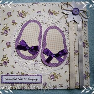 scrapbooking kartki kartka chrzest święty, życzenia