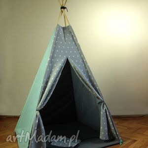 handmade pokoik dziecka teepee gwiazdy "a" - namiot do domu lub ogrodu