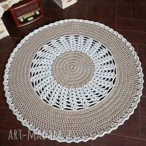 dywan ze sznurka bawełnianego okrągły 110cm