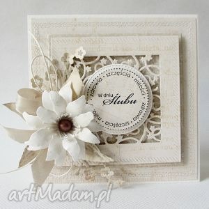 ręcznie wykonane scrapbooking kartki w dniu ślubu