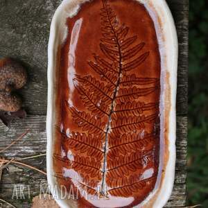 talerzyk paproć las biżuterię