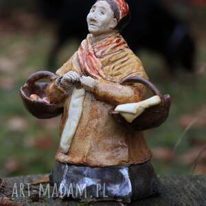Pomarańczarka, rzeźba ceramiczna, figurka