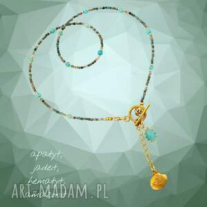 NASZYJNIK DELICATE APATO, z kamieni, delikatny naszyjni