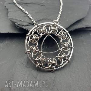 wisiorki medalion chainmaille - mistyczne koło, plecionka wiedźmin, yennefer