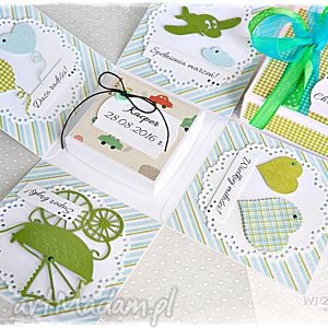 scrapbooking kartki pamiątka chrztu imienna chłopczyka exploding box, box