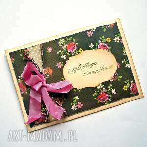 handmade scrapbooking kartki kartka ślubna