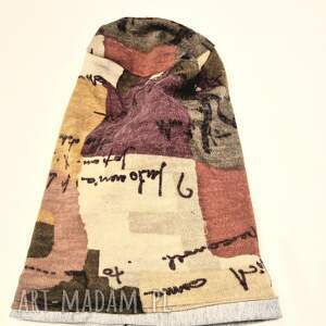 czapka na podszewce jesienna smerfetka rękodzieło świetna na codzienne