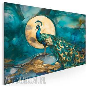 Obraz do salonu - PAW W BLASKU KSIĘŻYCA - 70x50 cm (129301)