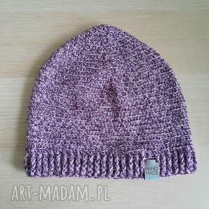 Ciepła szydełkowa czapka z wełną merino