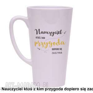 handmade kubki kubek latte nauczyciel ktoś z kim przygoda dopiero się zaczyna