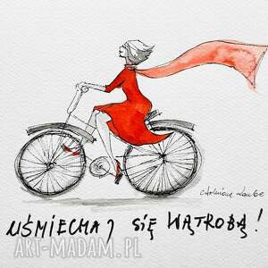 Uśmiechaj się wątrobą! Praca akwarelami oraz piórkiem artystki