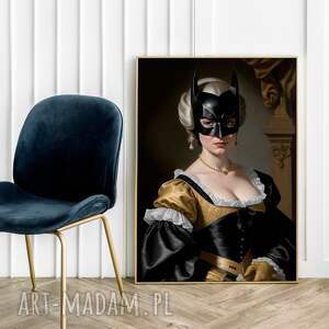 plakat batwoman - format 50x70 cm portret kobieta dziewczyna sztuka, obraz