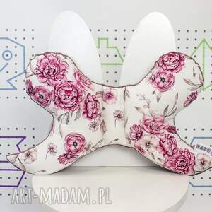 handmade dla dziecka poduszka motylek peonie