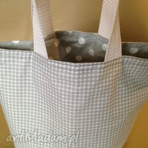 handmade lunchbag mysz w kratkę