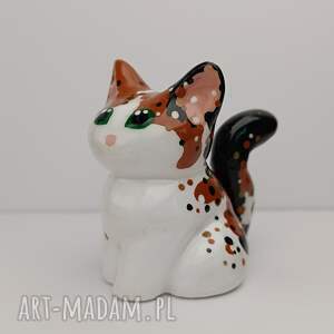 Figurka Calico Trójkolorowy KOT Ręcznie malowana mała