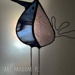 ptak witraz met tiffany smieszny prezent, szklio