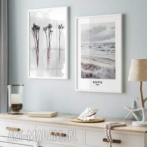 zestaw plakatów - 30x40 cm natura i bałtyk 86, plakaty botaniczne plaża